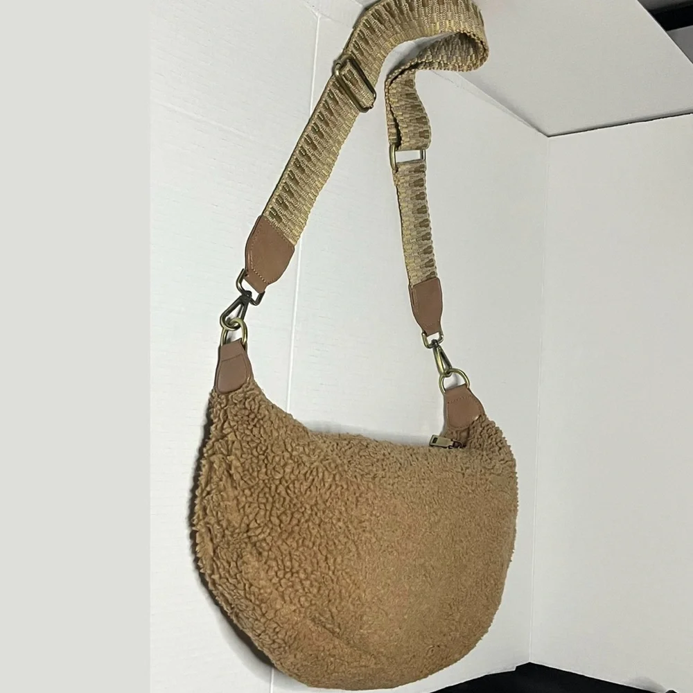 Anthropologie Sherpa Crossbody Bag